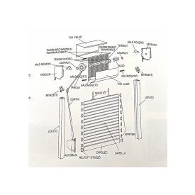 SÖTÉTBARNA (RAL 8019) alumínium redőny,szúnyoghálóval